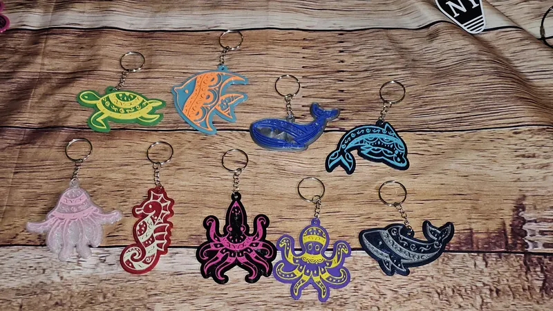 Custom Keychain - Personalized 3D printed keychain